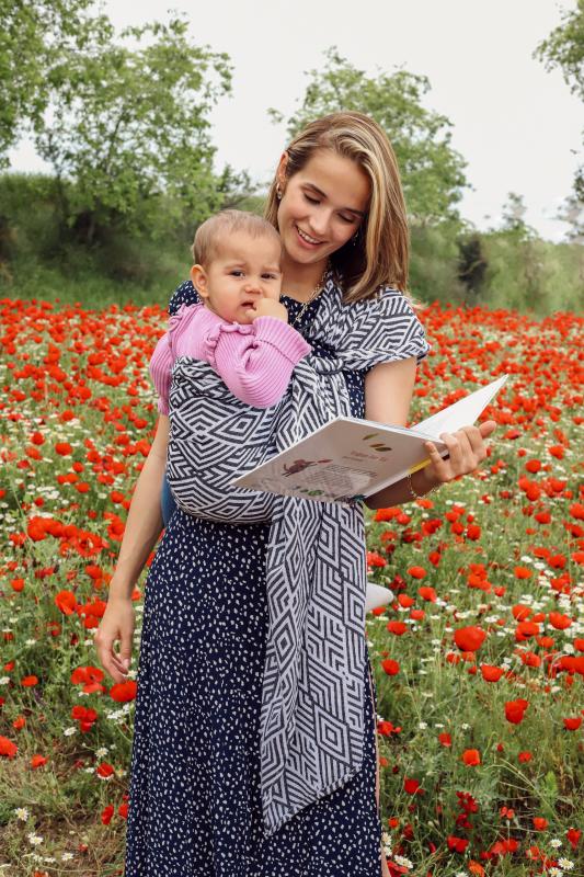 Zubu%20Ring%20Sling%20-%20Geometric%20Black%20-%20Babysling