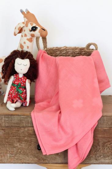 ZuBu Müslin Bebek Battaniyesi – Müslin Örtü - Pembe