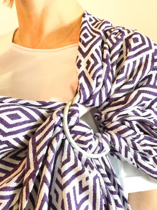 Zubu%20Ring%20Sling%20-%20Geometric%20-%20Purple%20-%20Baby%20Carrier